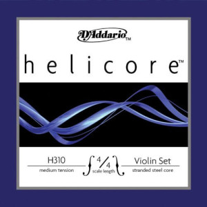 D'Addario Helicore 44 Size Violin Strings 44 Size Set with Steel E String