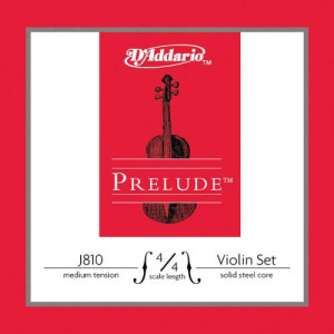 D'Addario Prelude Violin String Set 44 Scale, Medium Tension