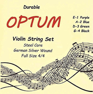 Optum Violin String Set - 44 Medium Tension