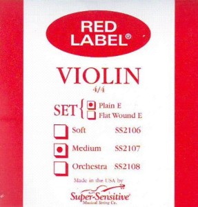 Super Sensitive Steelcore 44 Violin Strings Set