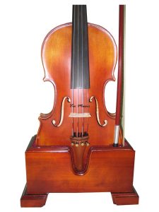 Vio Music Violin and Bow Wooden Holder (Stand), Plush Velvet, Safe and Stronghold