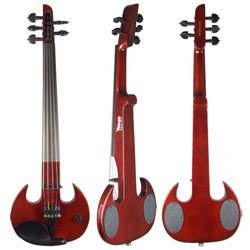 SV5 Mark Wood Red Stingray 5-string Electric Violin Or Viola With Free Bow and Case