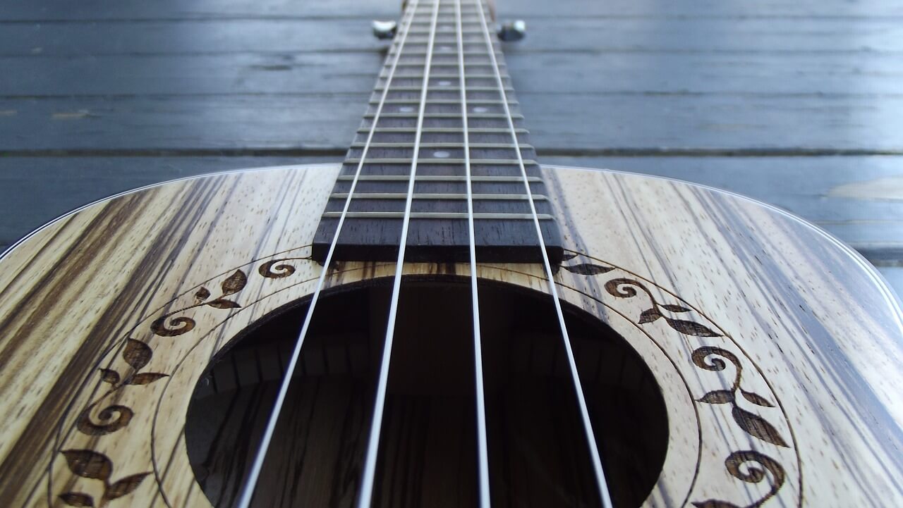 closeup ukulele