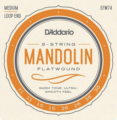 D’Addario EFW74 Flatwound Mandolin Strings