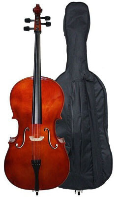 How many strings does a cello typically have?