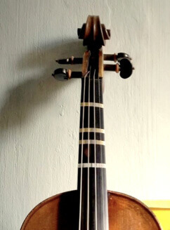 temporary frets on violin