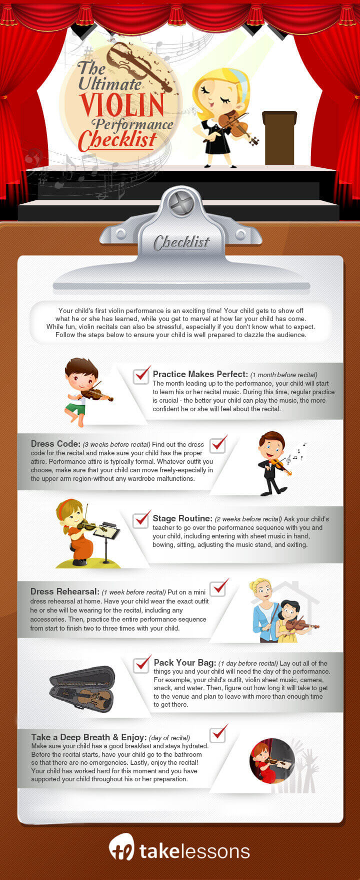 ultimate violin performance checklist