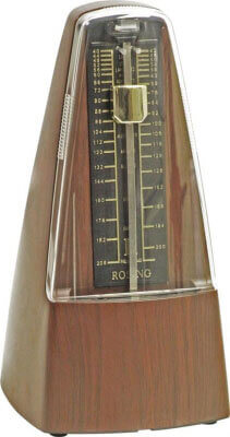 Soundlab Large Teak Effect Mechanical Metronome