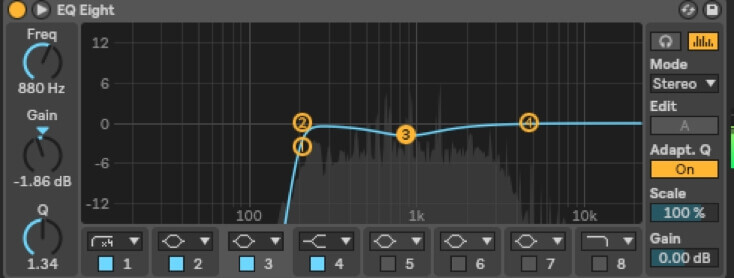 mixing the synth lead